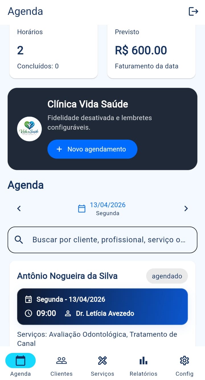 Agenda diária sempre clara